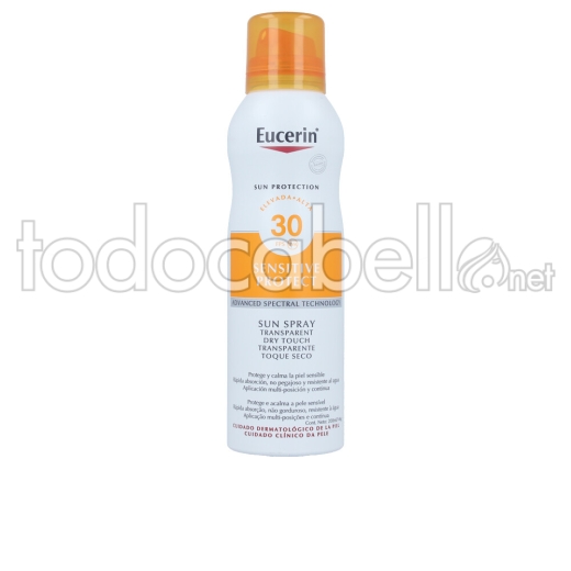 Eucerin Sensitive Protect Sun Spray Transparent Dry Touch spf30 200ml