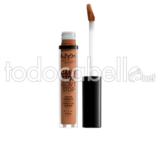 Nyx Can't Stop Won't Stop Contour Concealer ref mahogany 3,5 Ml