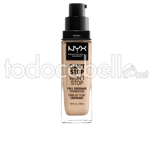 Nyx Can't Stop Won't Stop Full Coverage Foundation ref warm Vanilla