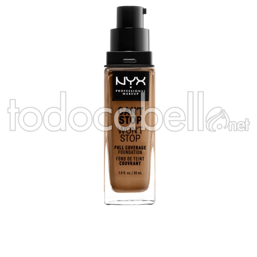 Nyx Can't Stop Won't Stop Full Coverage Foundation ref nutmeg 30 Ml