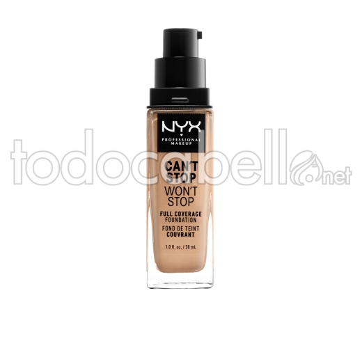 Nyx Can't Stop Won't Stop Full Coverage Foundation ref true Beige