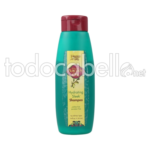 Hawaiian Silky Argan Oil Hydrating Sleek Shampoo 414ml