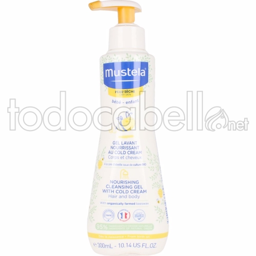 Mustela Bébé Nourishing Cleansing Gel With Cold Cream 300 Ml