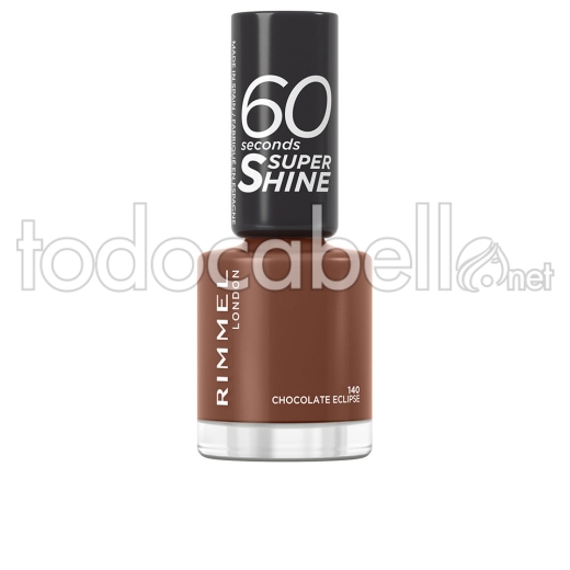 Rimmel London 60 Seconds Super Shine Esmalte De Uñas #140-chocolate Eclipse 8 Ml