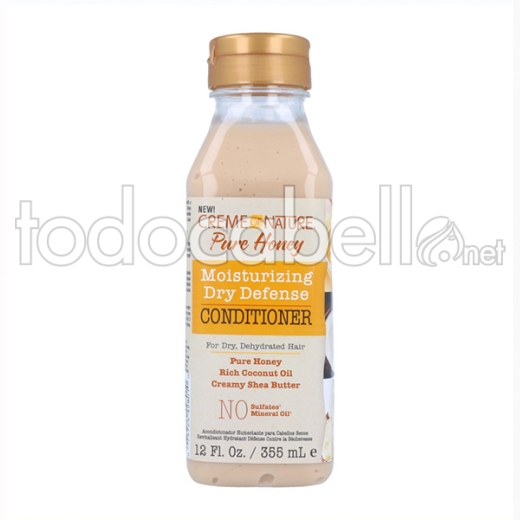 Creme Of Nature Pure Honey Moisturizing Dry Defense Acondicionador 355ml