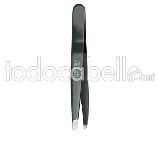 Beter Plucking Tweezers With Oblique Stainless Enamel Tip 9.7cm