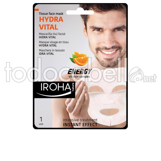 Iroha Men Tissue Face Mask Hydra Vital Vitamin C 1 Use