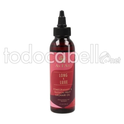 As I Am Long And Luxe Pomegranate Passion Fruit Grohair Oil 120 Ml