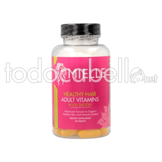 Mielle Healthy Hair Adult Vitamins With Biotin 60 Tabletas