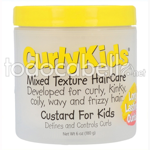 Curly Kids Mixed Texture Haircare Gel/crema Custard Para Niños 180g/6oz