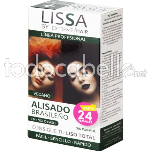 Extreme Hair Nanoplastia Lisciatura brasiliana vegana per Capelli scuri
