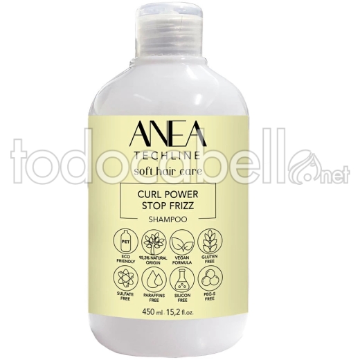 Anea Techline Curl Power Shampoo Capelli Ricci 450ml