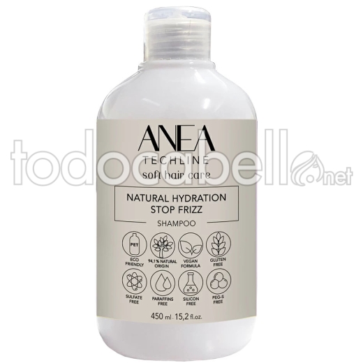 Anea Techline Natural Hydration Stop Crespo Shampoo 450ml