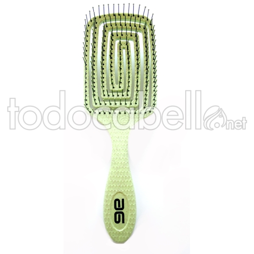 Asuer Cepillo Eco Hair Brush Paleta Grande Verde ref: 32538