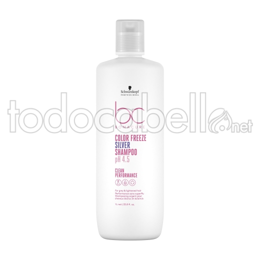 Schwarzkopf Vegan Care BC Colour Freeze pH 4.5 SILVER Shampoo per capelli colorati 1000ml
