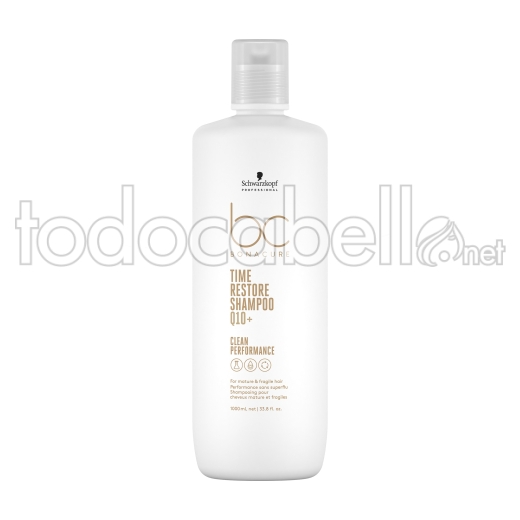 Schwarzkopf Vegan Care BC Time Restore Q10+ Shampoo capelli maturi 1000ml