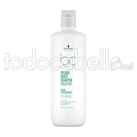 Schwarzkopf Vegan Care BC Volumen Boost Creatina Shampoo capelli fini 1000ml