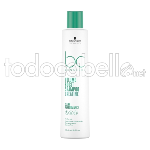 Schwarzkopf Vegan Care BC Volumen Boost Creatina Shampoo capelli fini 250ml