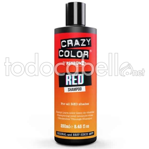 Pazzo Shampoo per capelli colorati Colore Rosso 250ml