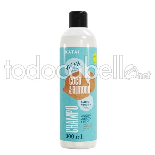 Katai Vegan Therapy Coco & Shampoo al mandorle Capelli danneggiati e secchi 300ml