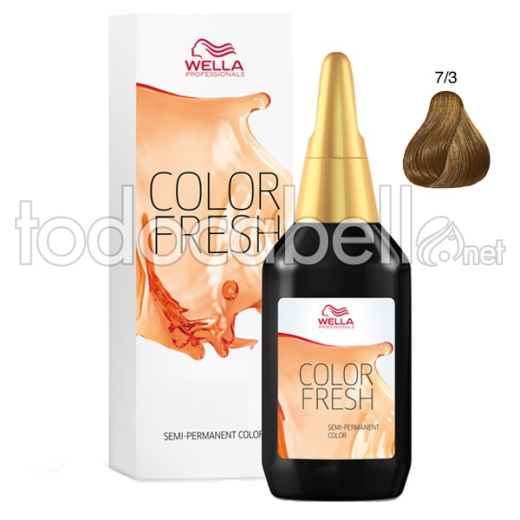 Wella tintura colore fresco temporanea colorazione 7/3 Biondo medio dorato 75 ml