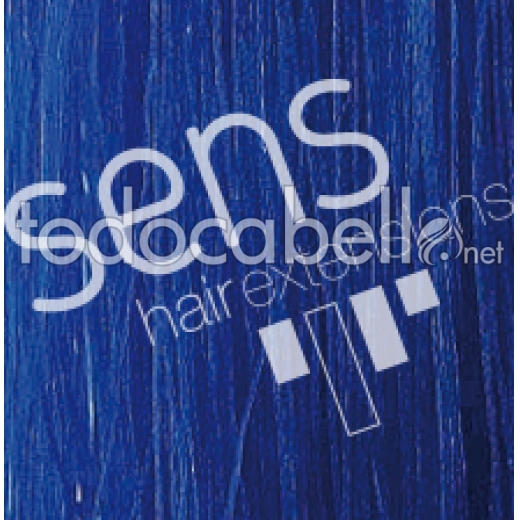 Cheratina estensioni piane 55cm, blu.  25uds pacchetto