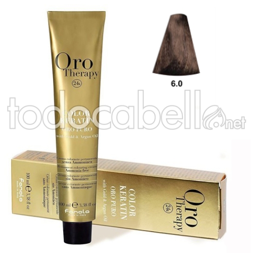 Fanola Tinte Oro Therapy "Senza ammoniaca" 6.0 Biondo scuro 100ml