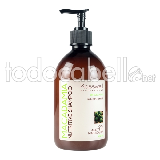 Macadamia Kosswell Nutritive Shampoo 500ml No Solfati