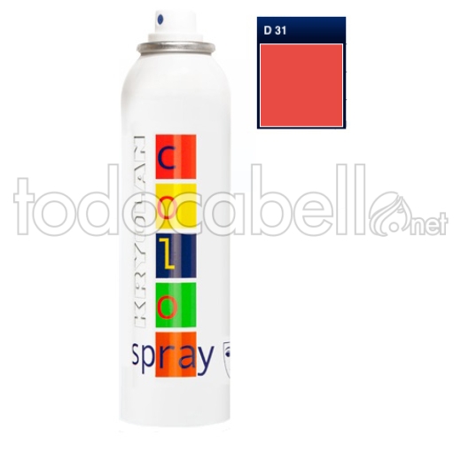Kryolan colore a spray D31 150ml Vermillon