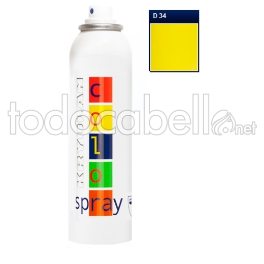 Kryolan colore a spray 150ml Popyellow D34 Fantasy