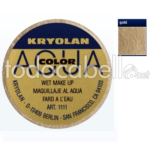 L'oro Aquacolor Kryolan acqua 8ml trucco e ref corpo: 1111
