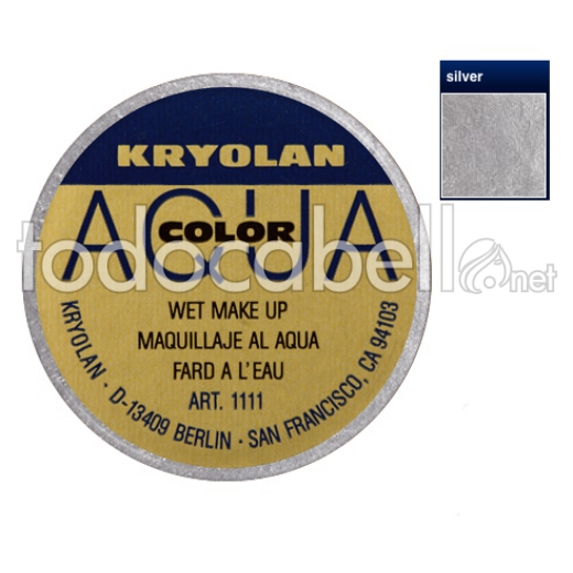 Silver Aquacolor Kryolan acqua 8ml trucco e ref corpo: 1111