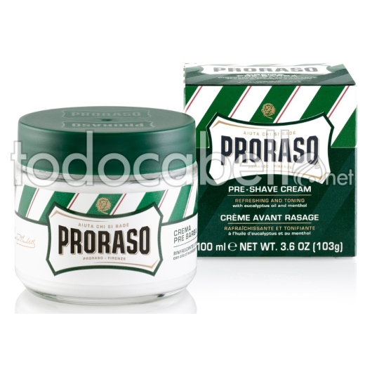 Pre-Shave Cream PRORASO Eucalyptus ref 100ml: M00101
