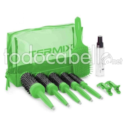Termix Pack Brushing 3 pasos Green Fluor