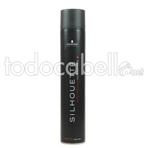 Schwarzkopf Silhouette Hairspray puro.  Extra Strong 750ml Spray tenere i capelli.
