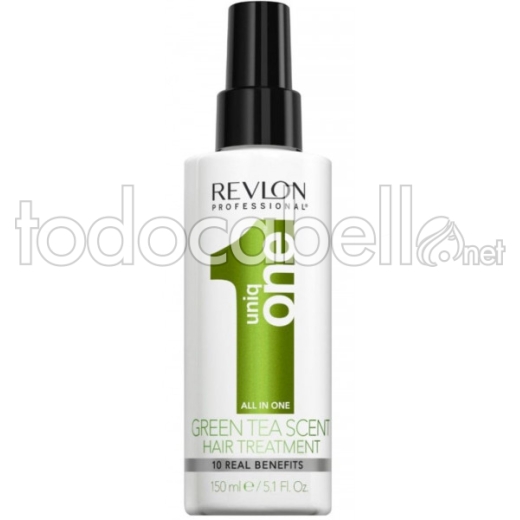 Revlon Uniq One 10 in 1 GREEN TEA trattamento dei capelli del fiore professionale 150ml