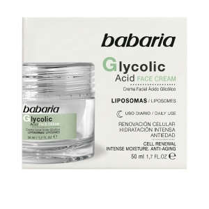 Babaria Glycolic Acid Crema Facial Renovación Celular 50 Ml