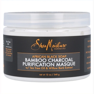 Shea Moisture African Black Soap Bamboo Charcoal Mascarilla 12oz/340g