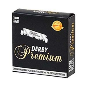 Derby Premium sostituzione della lama di rasatura mezzo (pacchetto 100 unità)