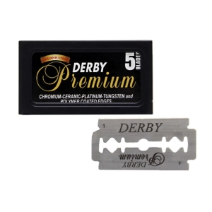 Derby Premium sostituzione della lama di rasatura entera (5 unidades)