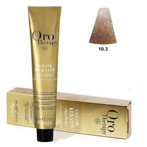 Fanola Tinte Oro Therapy "Senza ammoniaca" 10.3 Biondo platino dorato 100ml