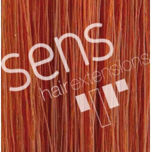 100% Natural Hair Extensions cucito con 3 clip No. 130 Reddish Biondo Intenso