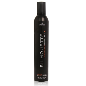 Schwarzkopf Pure Silhouette Mousse.  Schiuma Extra Strong 500ml Hold.